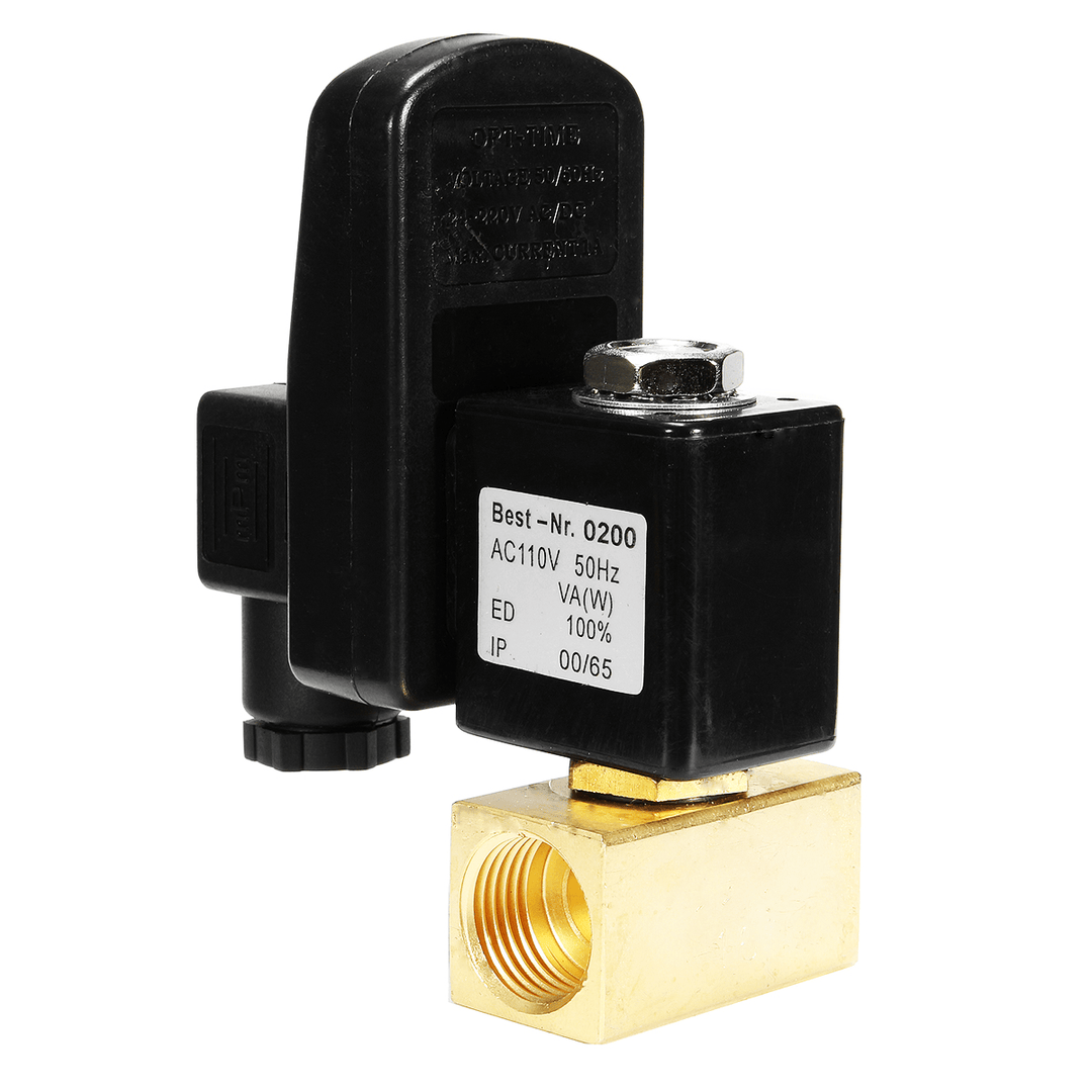 AC 110V 1/2 Inch 2-Way Drain Valve Electronic Timed Air Compressor Condensate Auto Pressure Switch - MRSLM