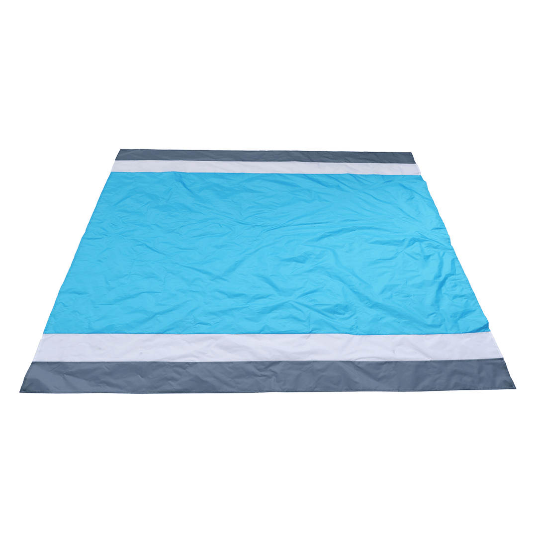 210X200Cm Waterproof Beach Blanket 4-6 Persons Lightweight Sand Resistant Beach Mat Picnic Mat with Storage Bag Peg for Camping Hiking - MRSLM