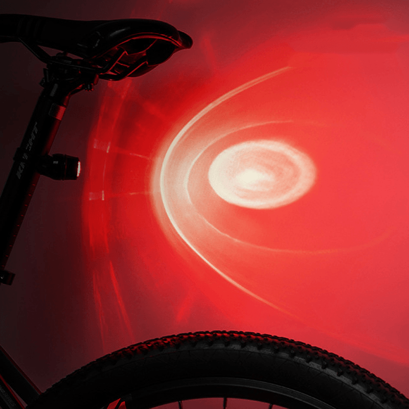 ROCKBROS Bicycle Rear Light USB Rechargeable Bike Tail Light Multi Safety Brake Warning Tail Light Cycling Accessories - MRSLM