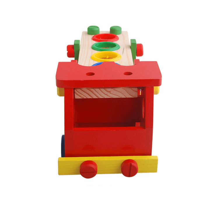 DIY Educational Toys Kids Exercise Practical Wooden IQ Game Car Assemble Building Gift Training Brain Toys - MRSLM