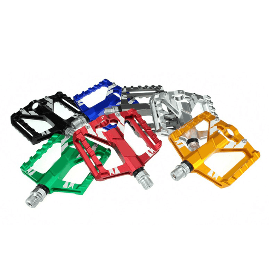 2Pcs Mountain Road Bike Aluminum Alloy MTB Pedals Flat Platform Bicycle Pedal - MRSLM