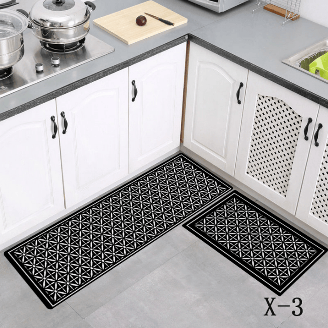 Kitchen Mat Bath Carpet Floor Mat Home Entrance Doormat Absorbent Bedroom Living Room Floor Mats Modern Kitchen Rug - MRSLM