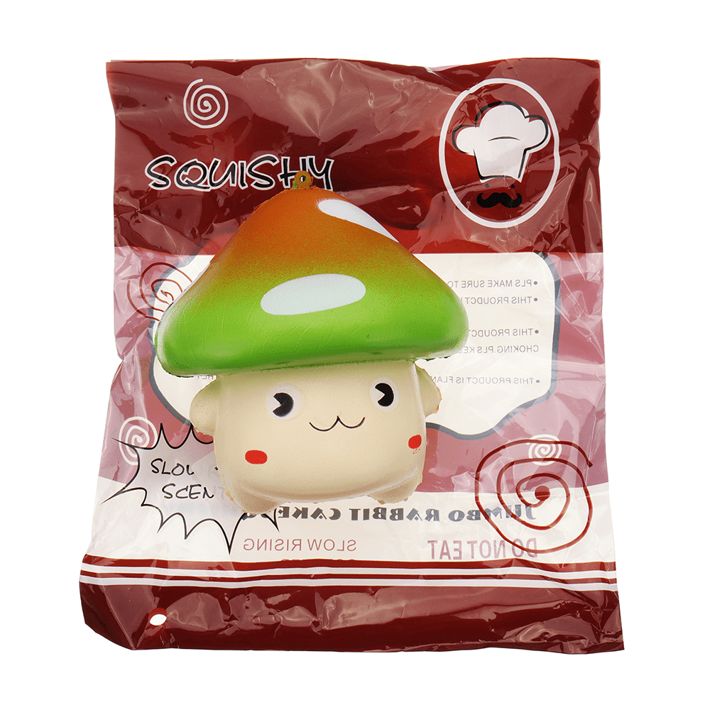 Yunxin Wave Point Large Mushroom Squishy 11*11CM Slow Rising with Packaging Collection Gift Soft Toy - MRSLM