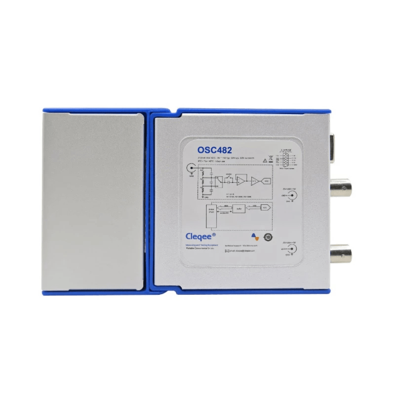 LOTO OSC482L Digital Portable Oscilloscope OSC482L PC USB 2.0 Virtual 2CH Bandwidth Oscilloscope with 4 Channels Logic Analyzer - MRSLM