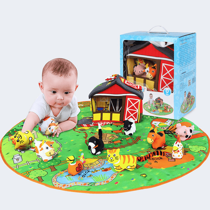 Baby Baby Play Blanket Early Education Animal Toys - MRSLM