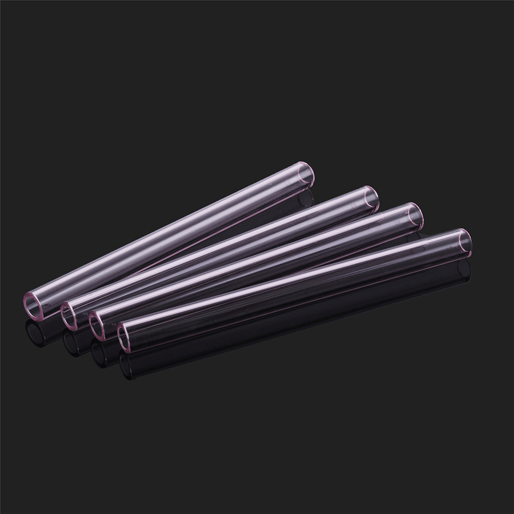 4Pcs 150Mm Transparent Purple Borosilicate Glass Tube Tubing Pyrex Tubes Blowing Tube Test Tube 12Mm OD 2.2 Thick Wall - MRSLM