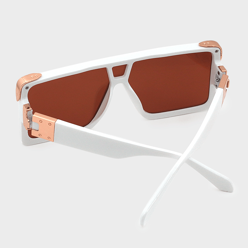 Women One-Piece Square Shape Full Frame Personality Casual Outdoor UV Protection Sunglasses - MRSLM