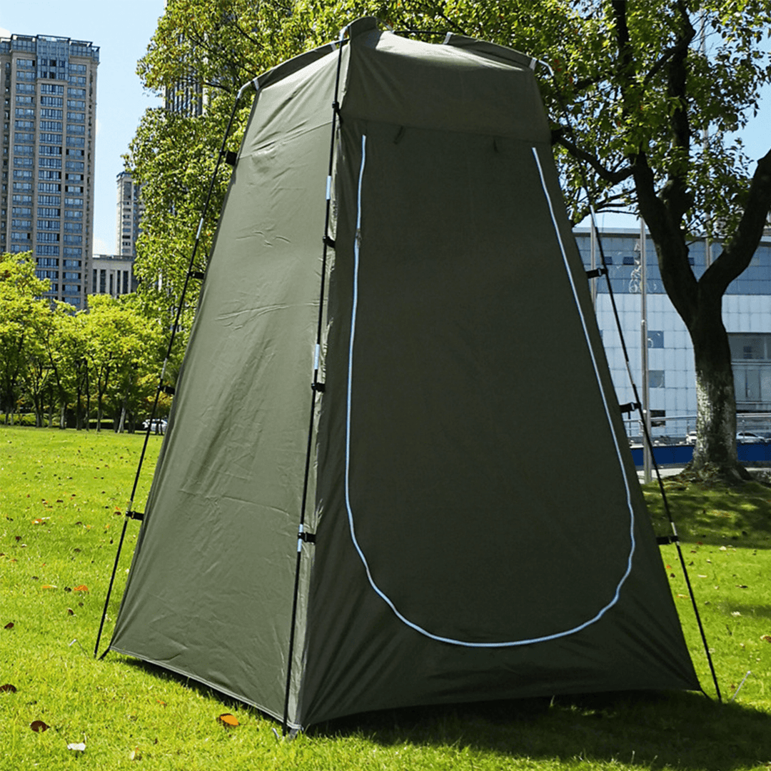 Portable Instant Tent with Zipper Door Camping Shower Toilet Outdoor Dressing Changing Fishing House - MRSLM