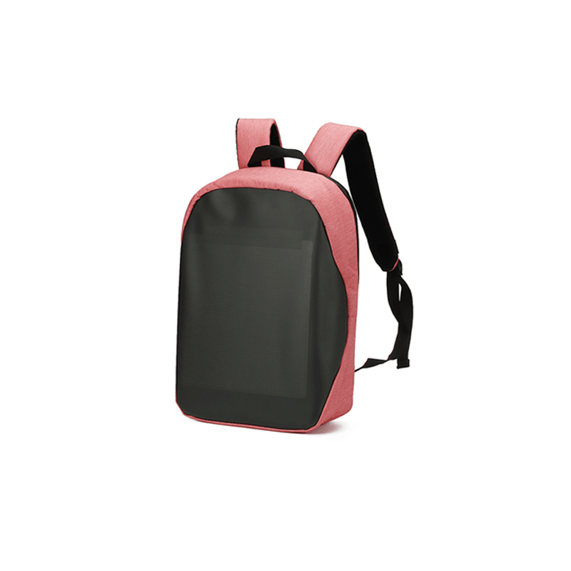 25*25Cm Wifi Connection Intelligent Technology Luminous Backpack Electronic Screen LED TPU Large Capacity Backpack - MRSLM