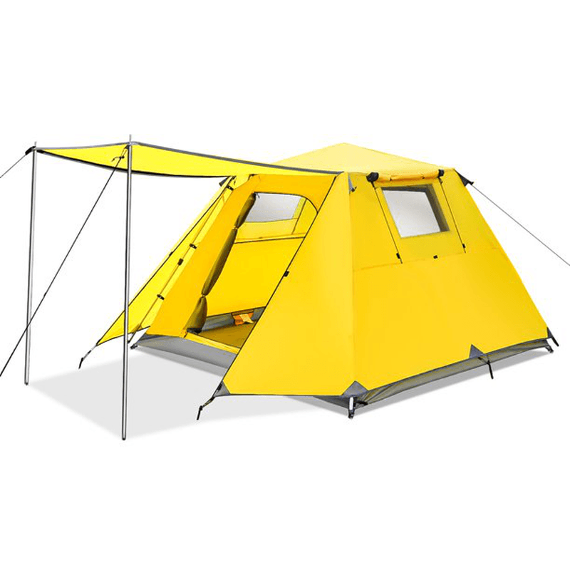 Tooca 4-Persons Camping Tent 3 Colors Double Instant Set Waterproof Outdoor Sun Shade Shelters Beach Backpacking Hiking - MRSLM