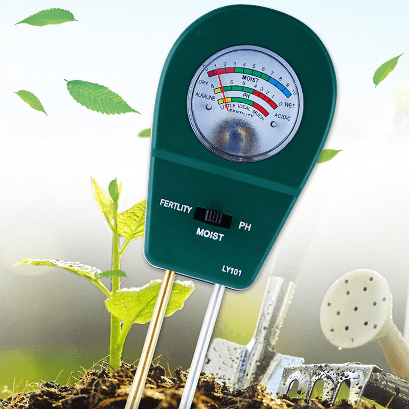 3 in 1 Soil Moisture Meter PH Humidity Fertility Test for Greenhouse Flower and Planting - MRSLM