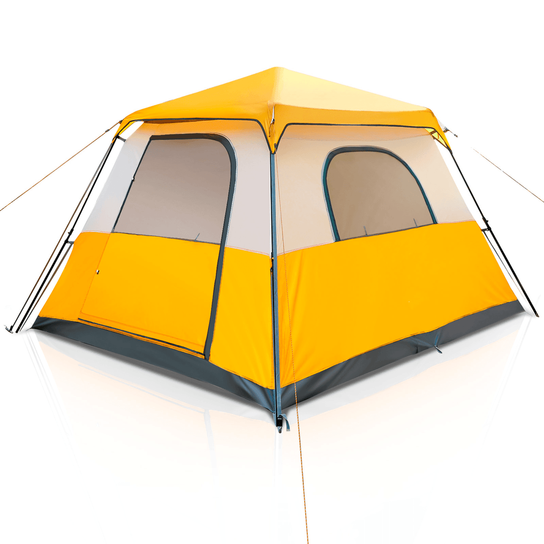 Tooca 6 Person Camping Tents with Top Rainfly Set up Automatic Tent for Outdoor Camping Backpacking Hiking - MRSLM