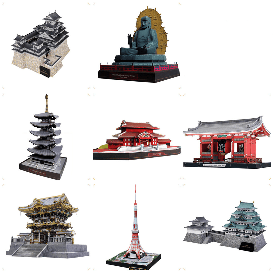 3D Paper Model of Famous Japanese Buildings - MRSLM