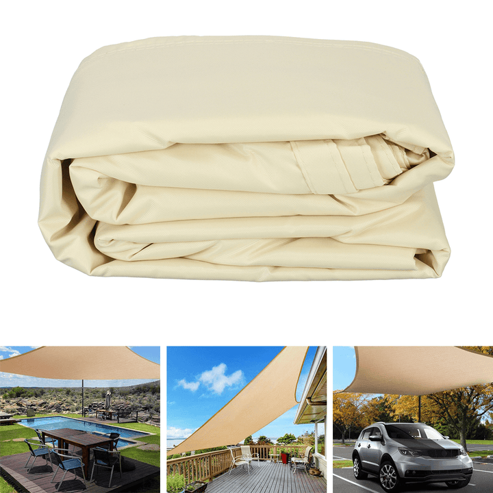 Waterproof Sunshade Garden UV Protect Canopy Car Awning Camping Shelters Tent with 2.5M Rope - MRSLM