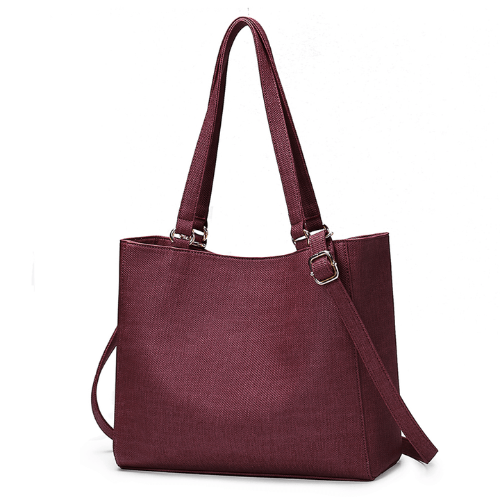 Women Pure Color Solid Multifunction Detachable Bottle Bag Shopping Shoulder Bag Handbag - MRSLM