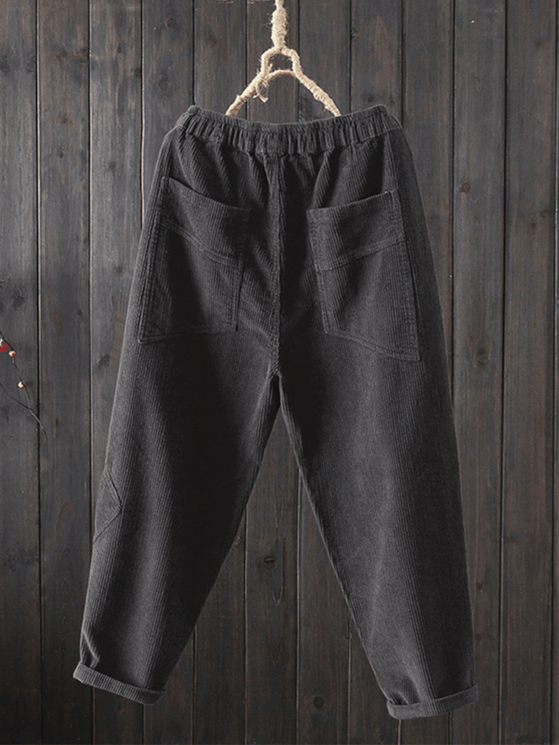 Women Casual Corduroy Pants - MRSLM