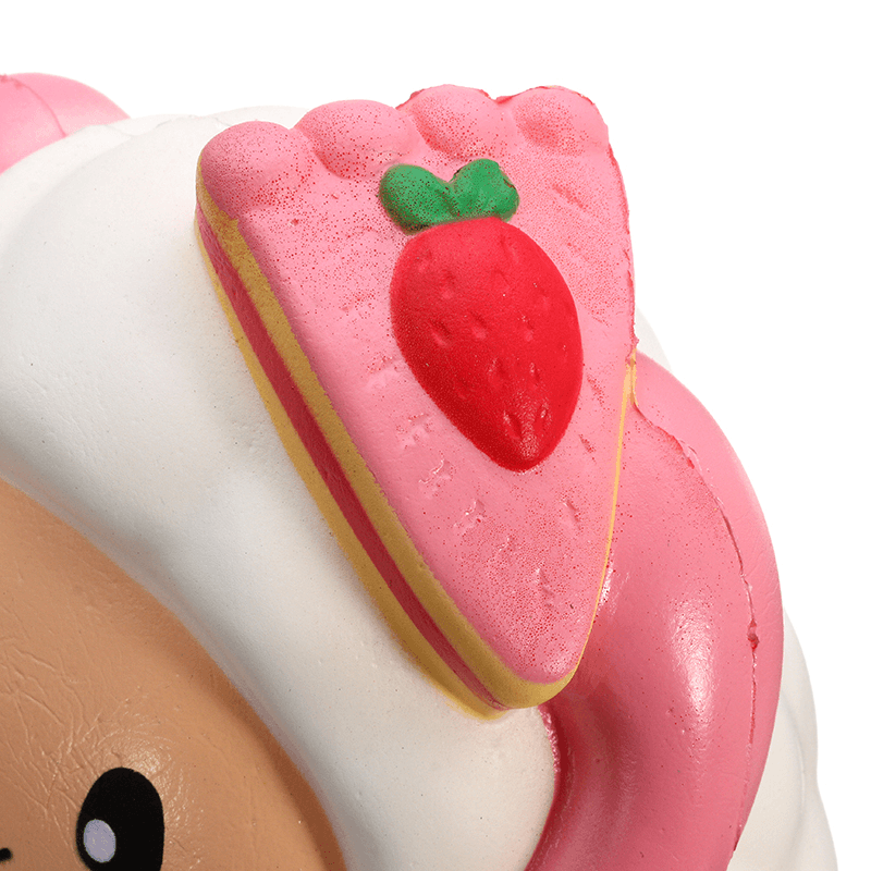 Squishyshop Huge Strawberry Sheep Squishy 19CM Jumbo Slow Rising Collection Gift Decor Giant Toy - MRSLM