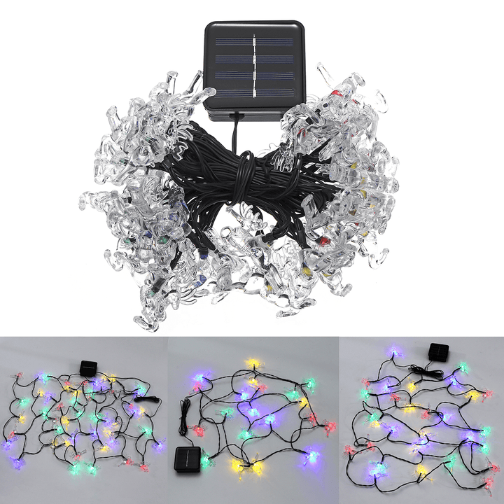 Solar 20/30/50 LED Deer Fairy String Light Christmas Party Garden Outdoor Decor Lamp - MRSLM