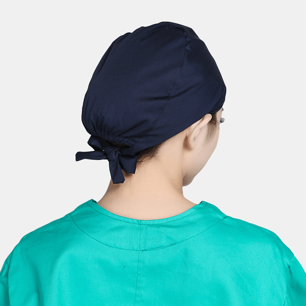 Surgical Cap Beauty Strap Solid Color Beautician Hat Scrub Caps - MRSLM