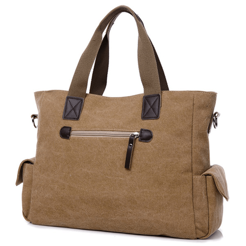 Large Capacity Men Women Canvas Multifunctional Crossbody Bag Canvas Outdoor Handbag - MRSLM