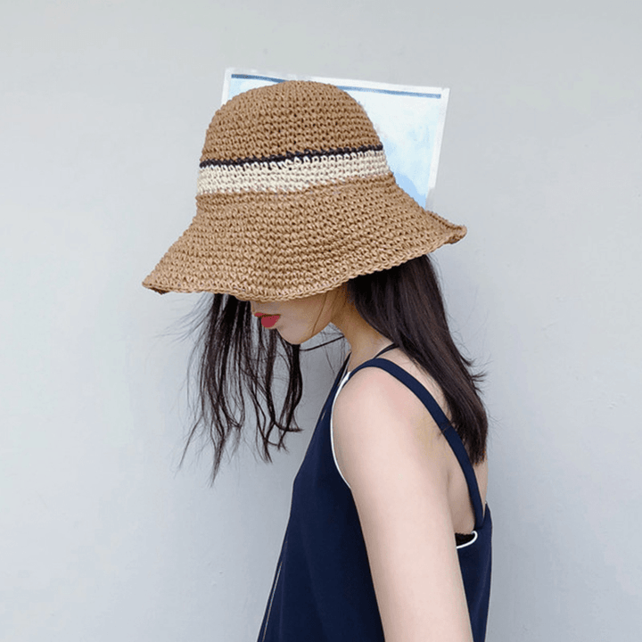 Women Outdoor Foldable Adjustable Straw Hat - MRSLM