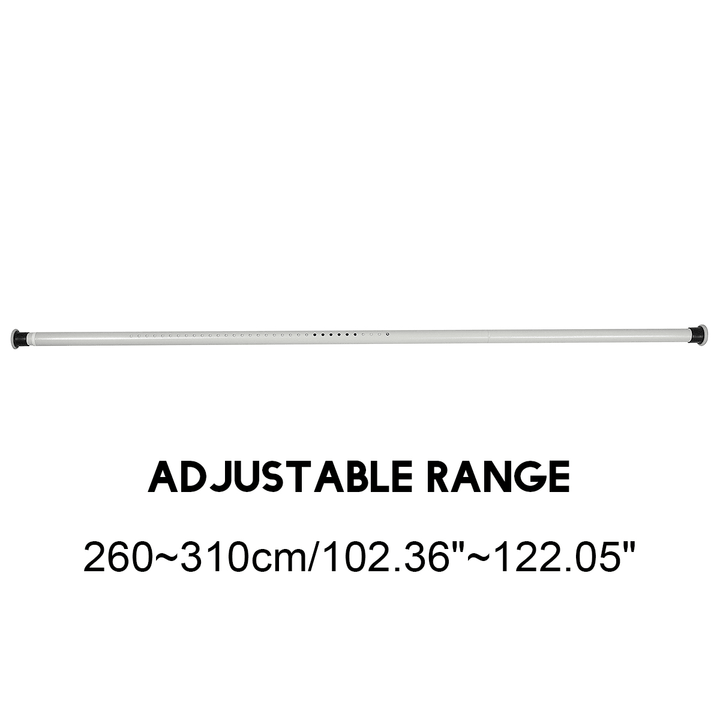 70-410CM Extendable Shower Curtain Pole Rail Telescopic Clothes Curtain Rod Pole - MRSLM