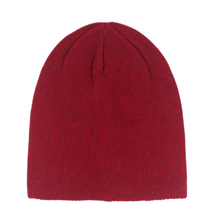 Men and Women All-Match Pure Color Broken Point Plain Acrylic Knitted Hat - MRSLM