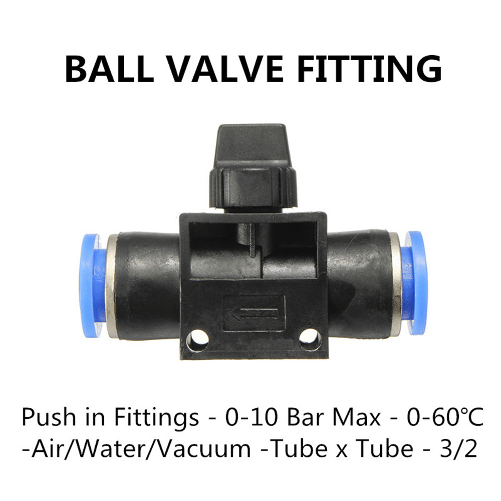 Pneumatic Connector Pneumatic Push in Fittings for Air/Water Hose and Tube All Sizes Available - MRSLM