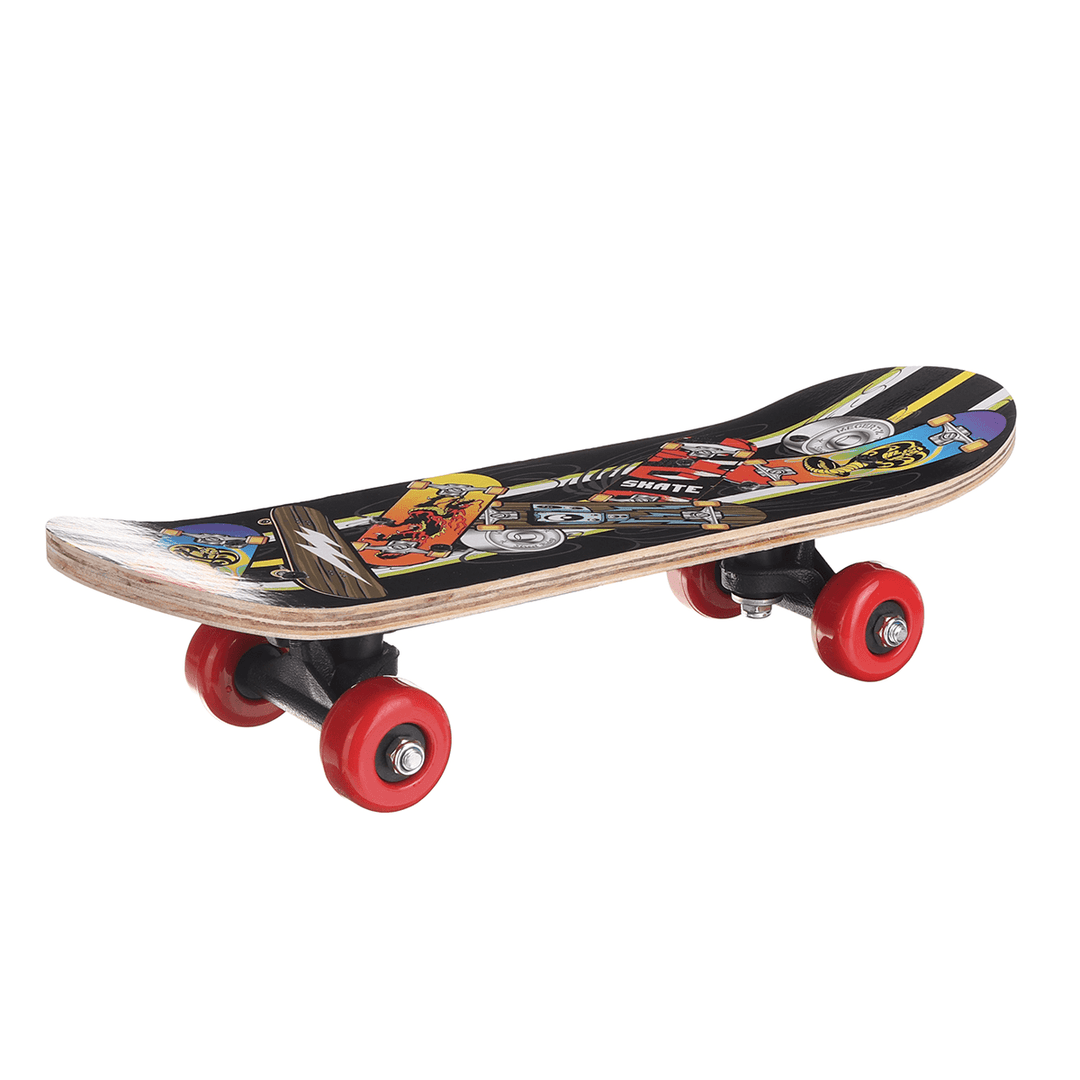 17Inch 7-Layer Children Skateboard Chinese Maple Decoration Boards Light Wooden Double Rocker Skatebooards - MRSLM