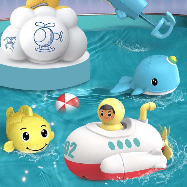 Baby on the Chain Toy Submarine Bathroom Bath - MRSLM