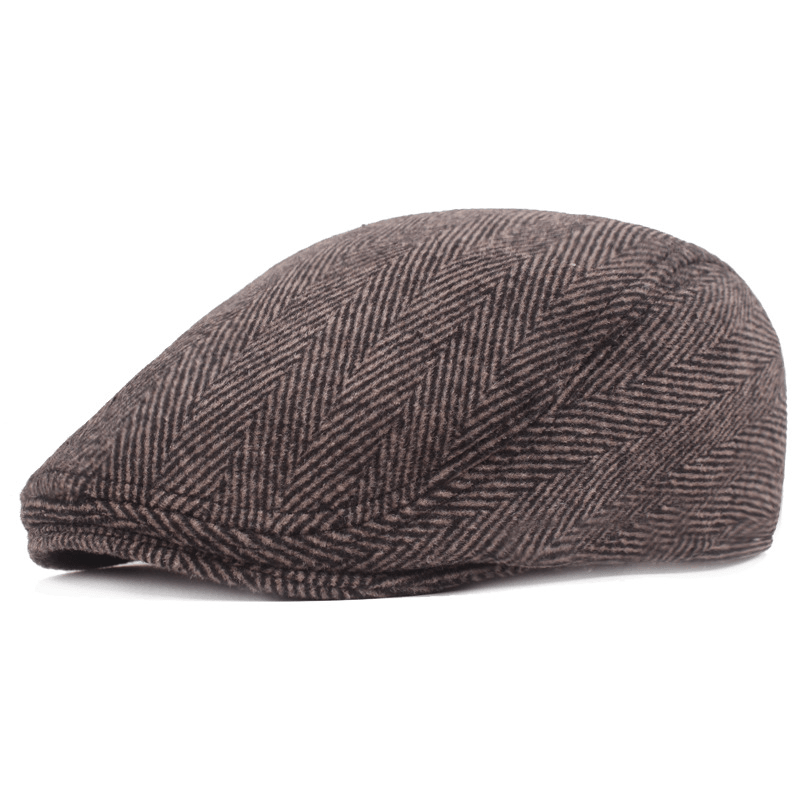 Beret Men'S and Women'S Simple Caps Autumn and Winter Hats - MRSLM