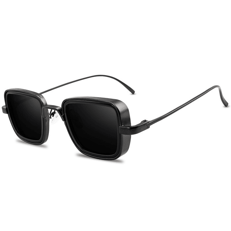 New Indian Sunglasses Men'S Retro Thick-Edge Metal Frame Trendy Sunglasses - MRSLM