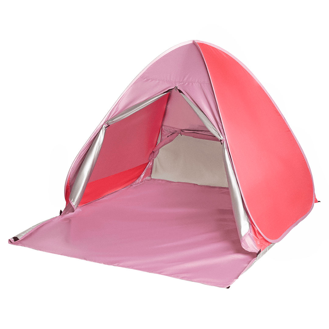 Outdoor Camping Waterproof Beach Tent Uv-Proof Sunshade Tent for 2 Person Portable Automatic Folding Tent Shelter - MRSLM