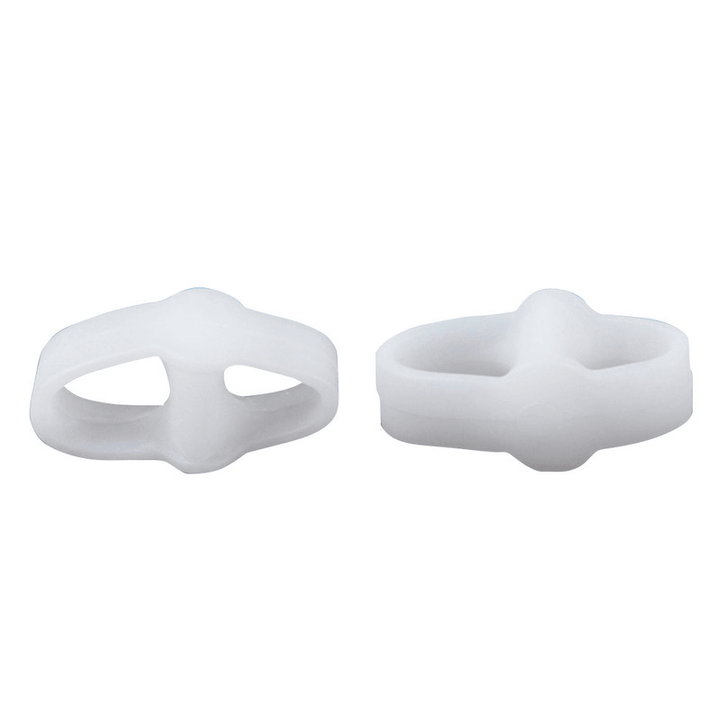 Double Ring Toe Separator Reinforced Soft Silicone Gel Straightener Bunion Protector - MRSLM