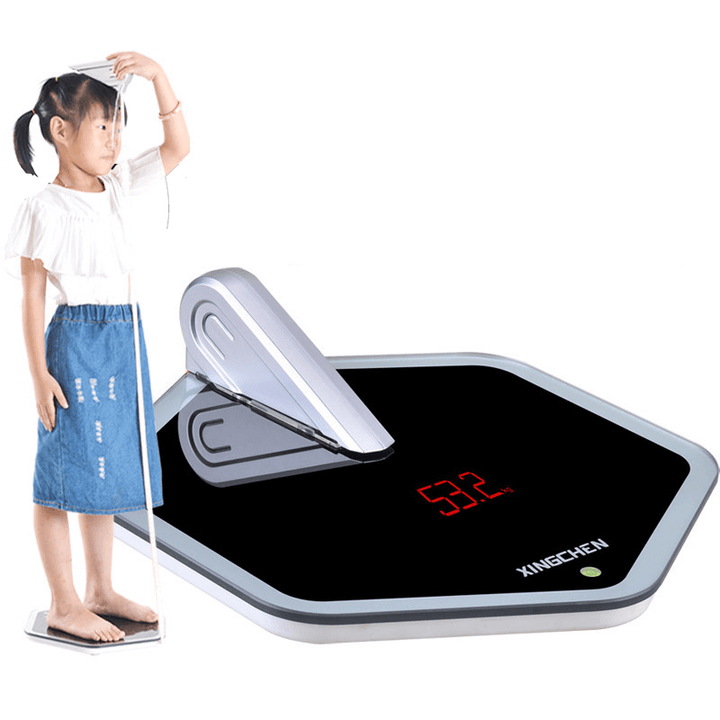 KALOAD Digital Display Electronic Body Scales Weighing Scale with Height Measurement Function - MRSLM