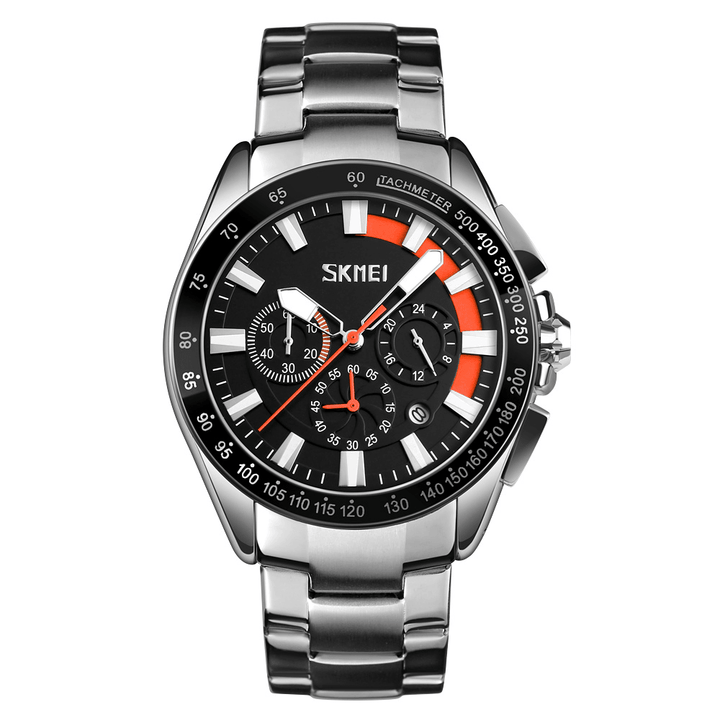 SKMEI 9167 Multi-Function Fashion Men Watch Stopwatch Date Display Sport Quartz Watch - MRSLM