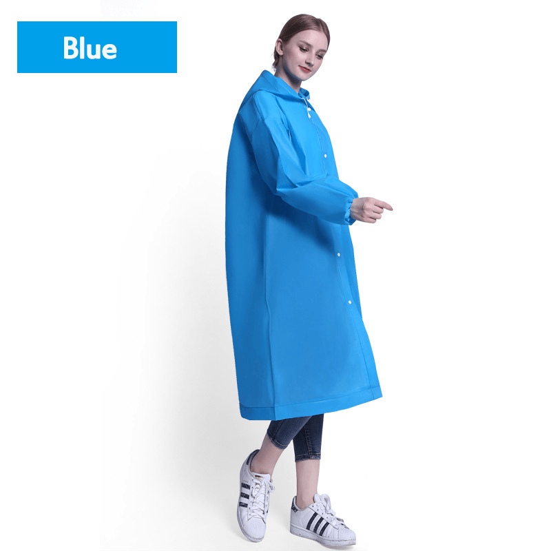 Non-Disposable Stylish Adult Lightweight Hooded Raincoat Breathable Tourism Outdoor Raincoat Environmental Protection Rainware Slicker Mackintosh - MRSLM