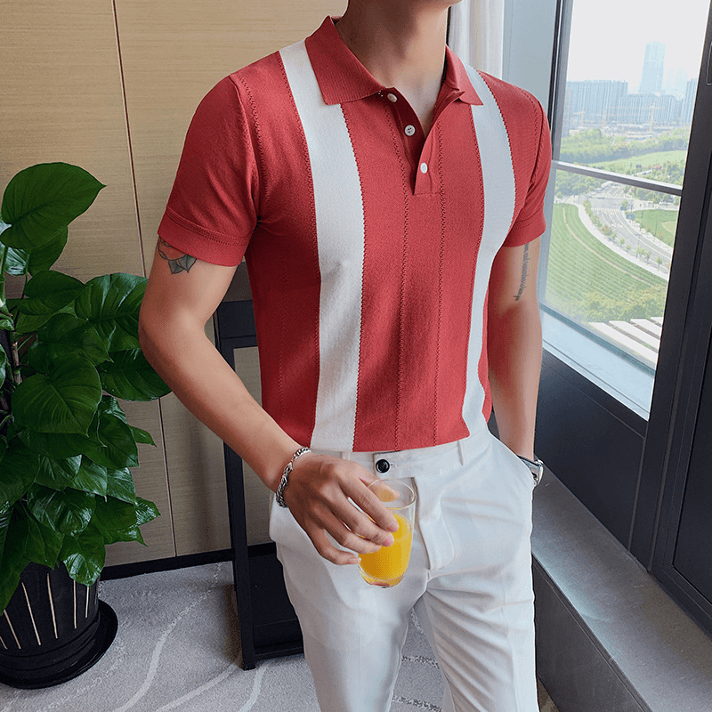 Summer Sportsman Short-Sleeved Knitted Casual POLO Shirt - MRSLM