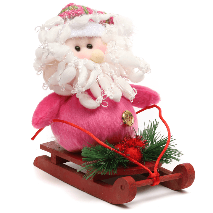 Christmas Santa Clau Snowman Sledding Christmas Party Decor - MRSLM