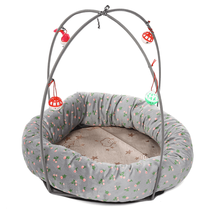 Dog Nests Cat Bed Removable Cat'S House Kennel Four Seasons Universal Multi-Functional Toy Cave Pet Cushion Mats Cat Mattress - MRSLM