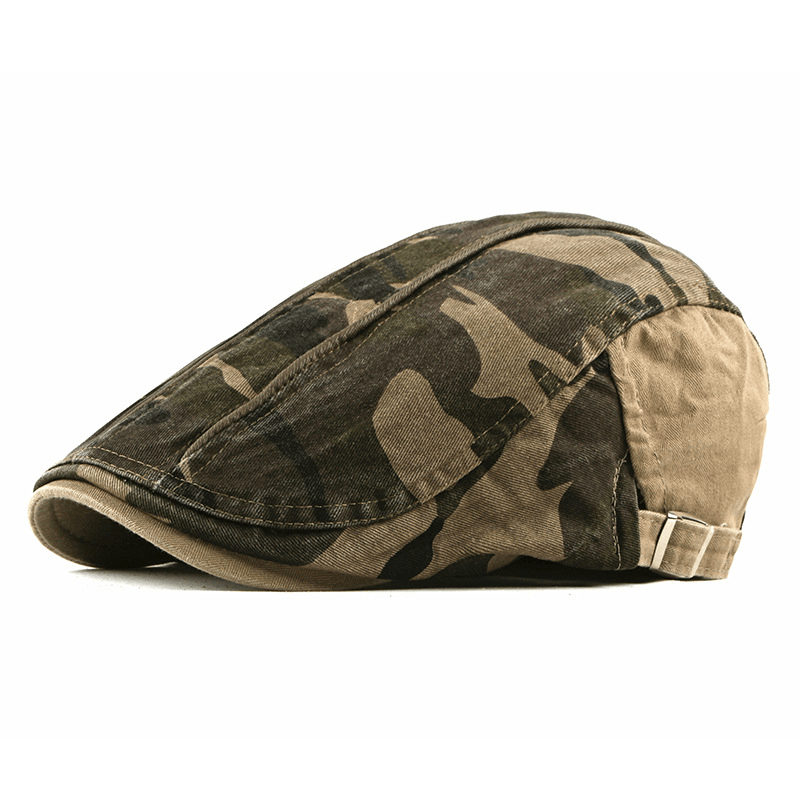 Camouflage Beret Hat Men'S Wash Cap - MRSLM