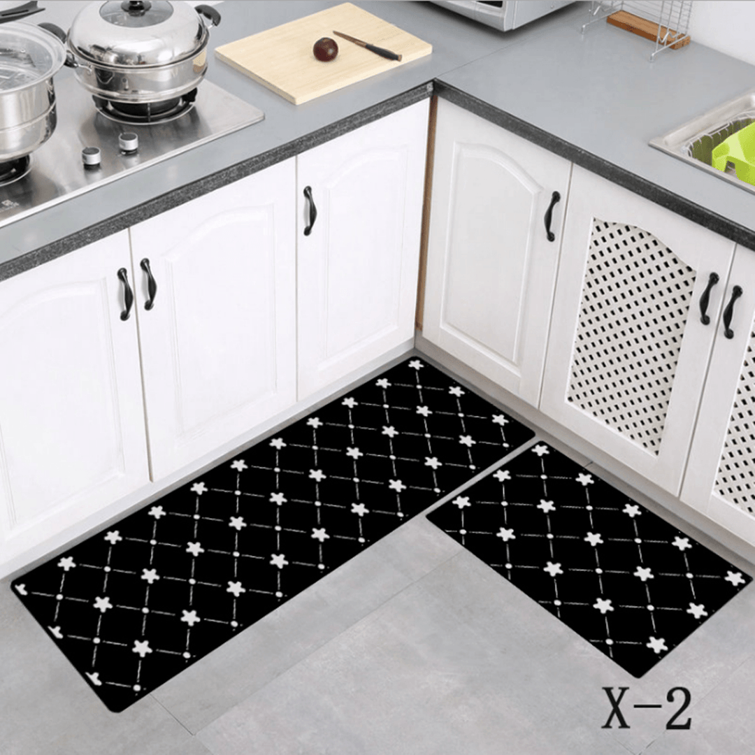 Kitchen Mat Bath Carpet Floor Mat Home Entrance Doormat Absorbent Bedroom Living Room Floor Mats Modern Kitchen Rug - MRSLM