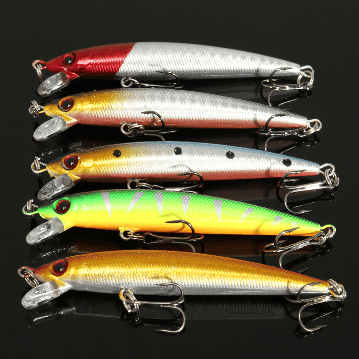 ZANLURE Lot 56 Mixed Minnow Fishing Lures Bass Baits Crankbaits Sharp Hooks Tackle Set - MRSLM