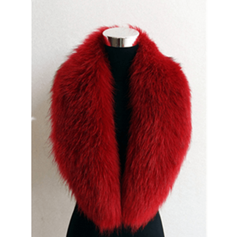 Ladies Shawl Warmth Thickened Faux Fur Scarf - MRSLM