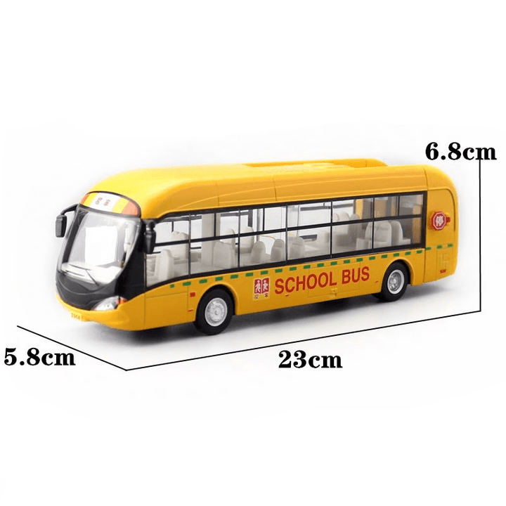 Simulation Alloy Car Model 1 32 Sightseeing Bus Electric Bus - MRSLM