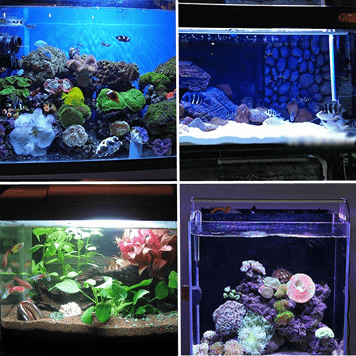 53CM RGB LED Aquarium Fish Tank Light IP68 Color Changing Bar Submersible Lamp + Remote Control AC110-240V - MRSLM