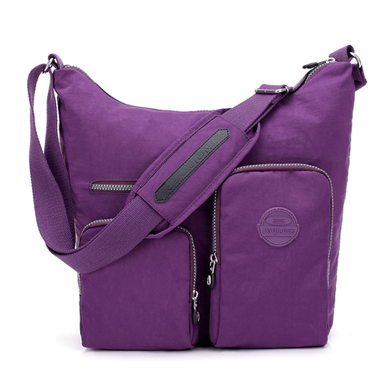 Women Nylon Leisure Waterproof Shoulder Bag Crossbody Bag - MRSLM