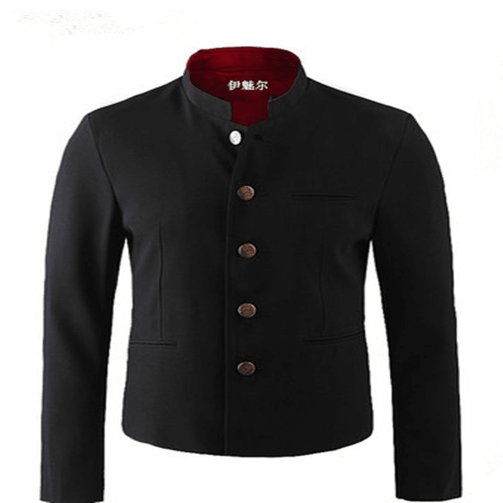 Men'S Jacket Stand Collar Casual Korean Style - MRSLM