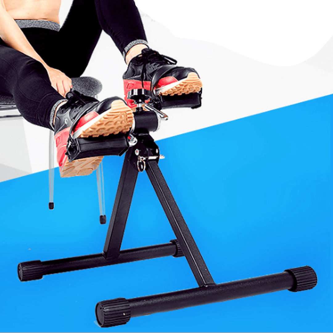 Folding Fitness Pedal Exerciser Mini Exercise Bike, under Desk Bike Pedal Exerciser Portable Foot Cycle Arm & Leg Peddler Machine - MRSLM