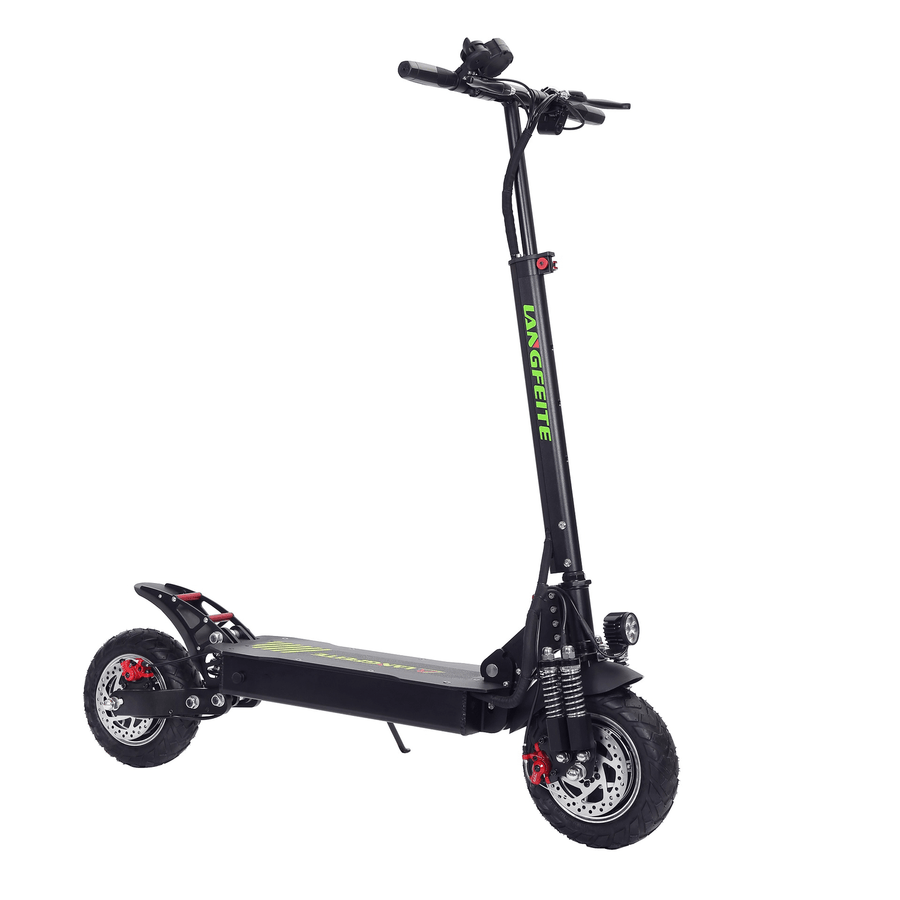 LANGFEITE L8S 2019 Version 48.1V 20.8Ah 800W*2 Dual Motor Folding Electric Scooter Color Display DC Brushless Motor 45Km/H Top Speed 55Km Range EU Plug - MRSLM